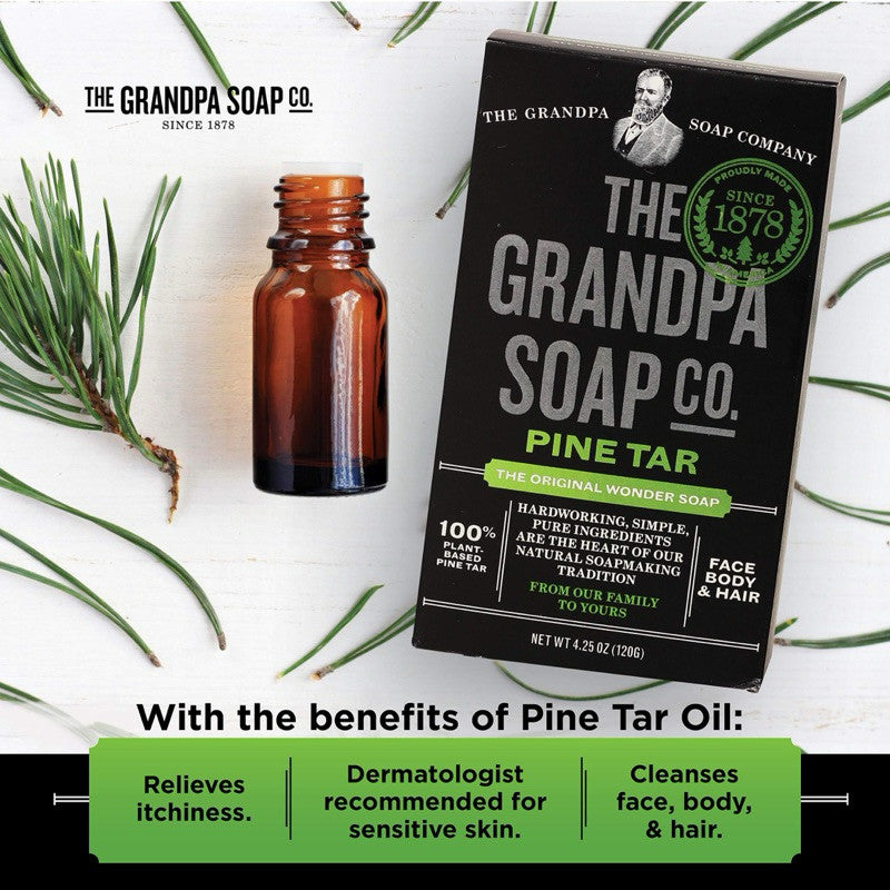 The Grandpa Soap Co. Pine Tar Wonder Soap 120g
