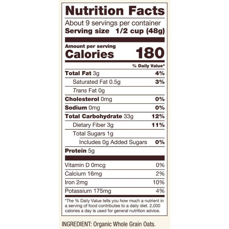 Bob's Red Mill Organic Old Fashioned Rolled Oats