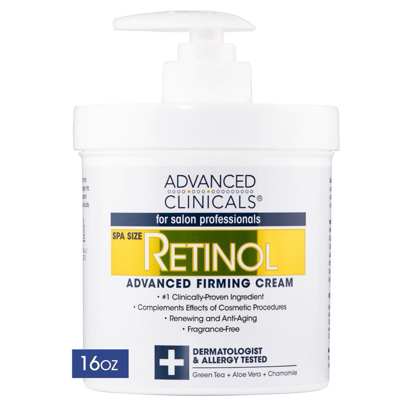 Advanced Clinicals Retinol Firming Cream 454g