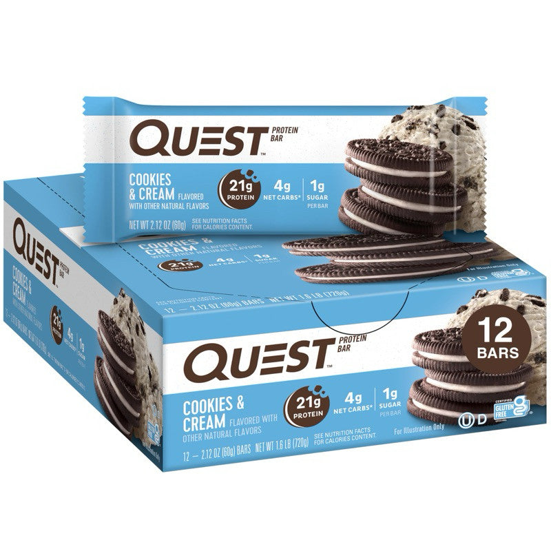 Quest Nutrition Cookies & Cream Protein Bar 60g