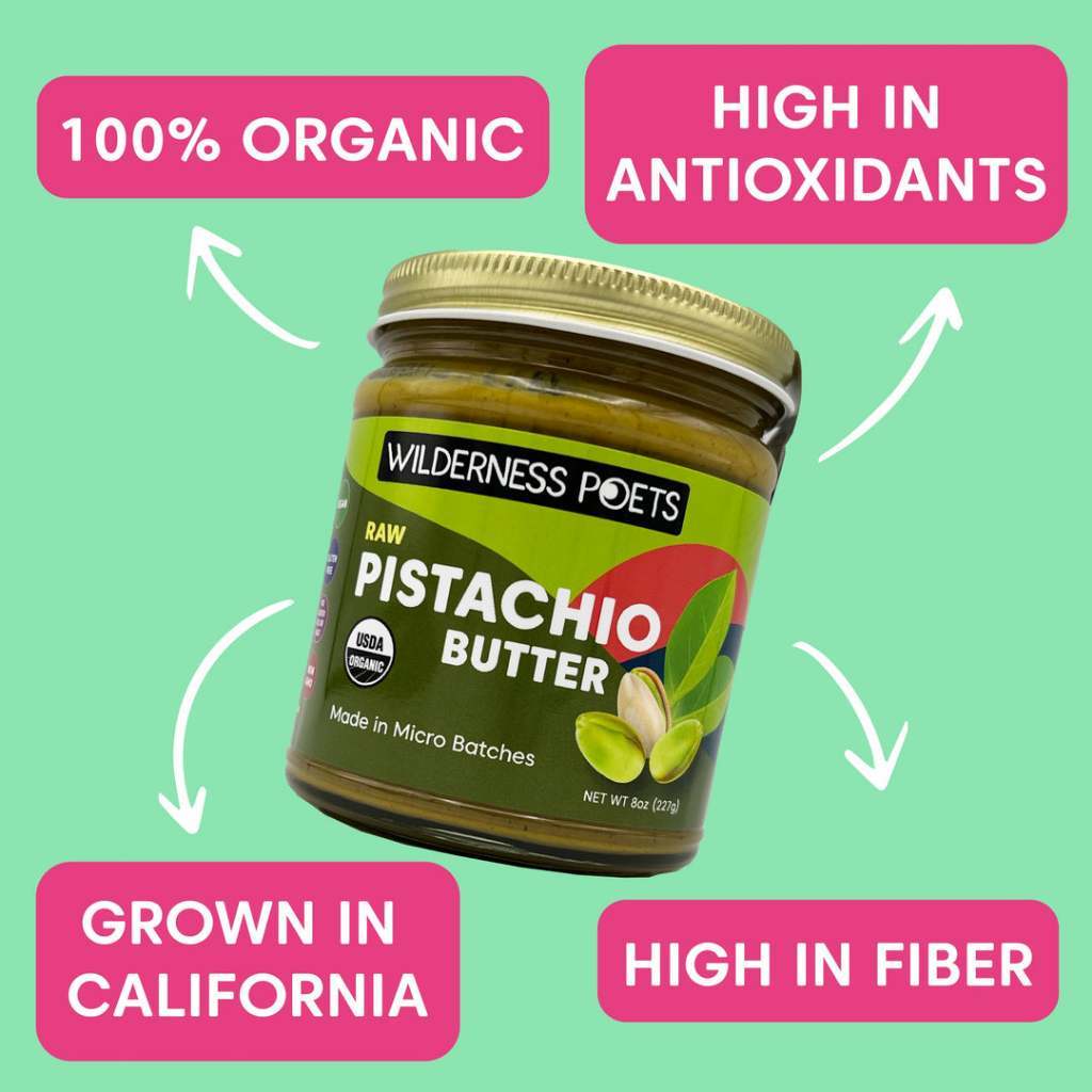 Wilderness Poets Raw Organic Pistachio Nut Butter 227g