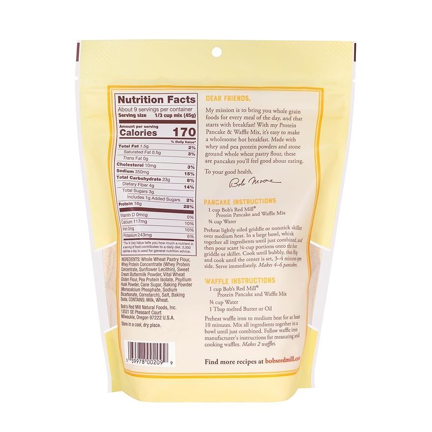 Bob's Red Mill Protein Pancake & Waffle Mix 397g