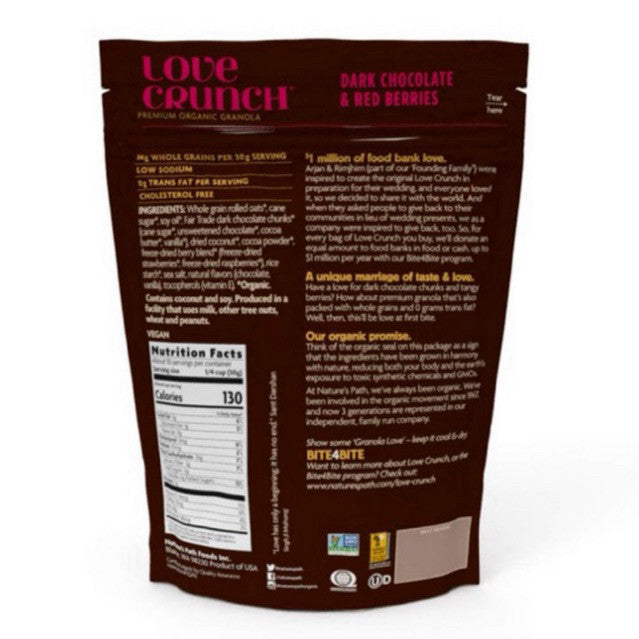 Love Crunch Organic Dark Chocolate Granola 325g