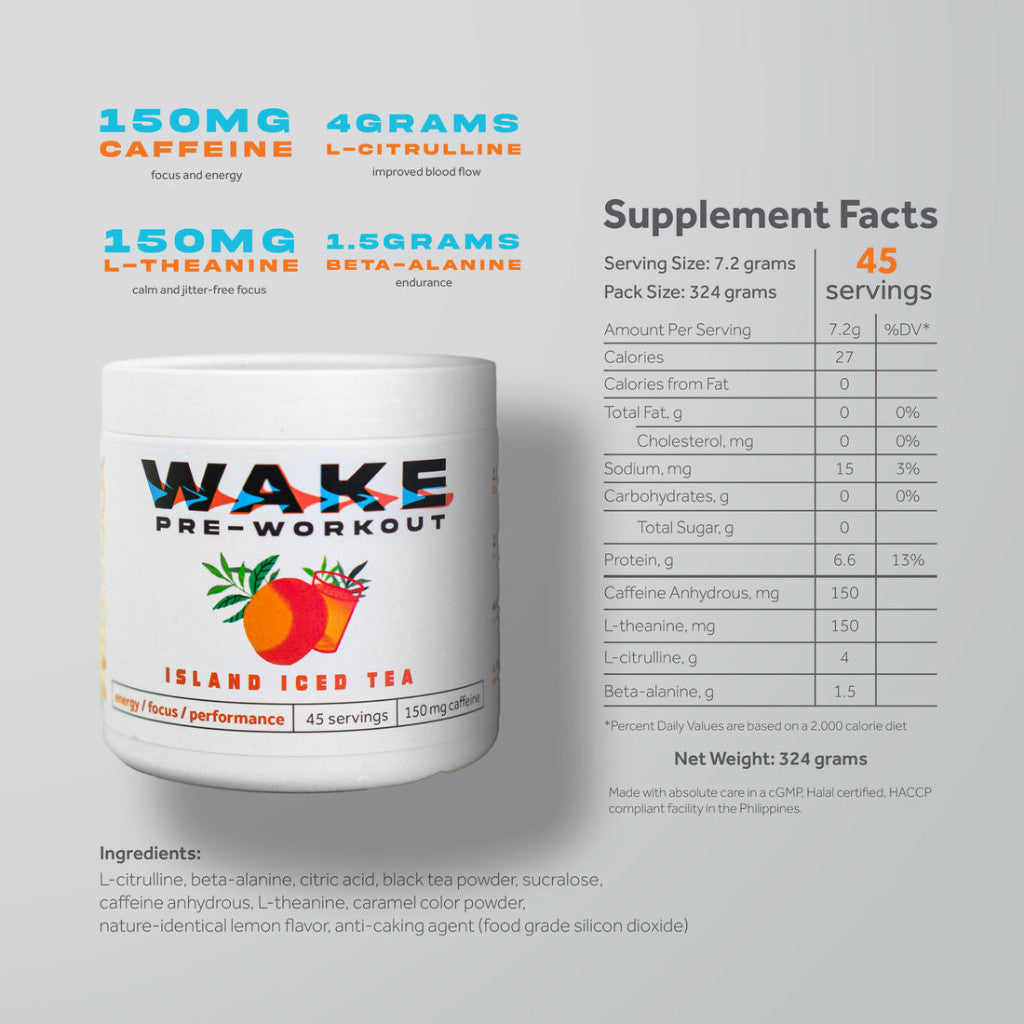 Wheyl Nutrition Wake Island Iced Tea Pre-Workout 300g