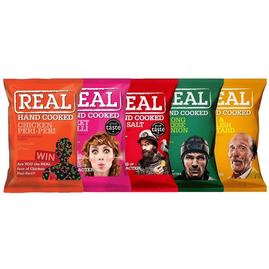 Real Hand Cooked Crisps 150g