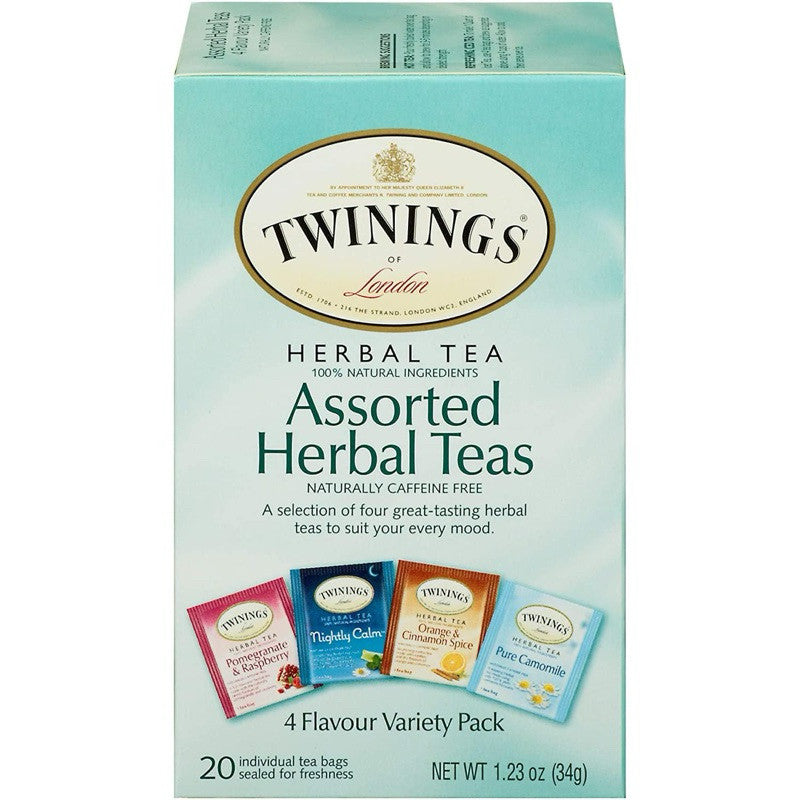 Twinings Assorted Herbal Teas, 20 Tea Bags