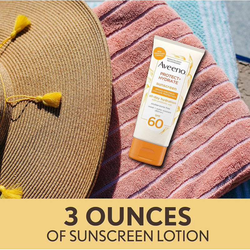 Aveeno Protect + Hydrate Body Sunscreen Lotion Spf 60 88ml