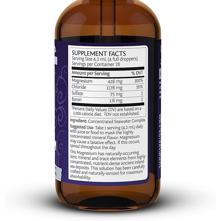 Sunwarrior Magnesium Natural Ionic Supplement 118ml