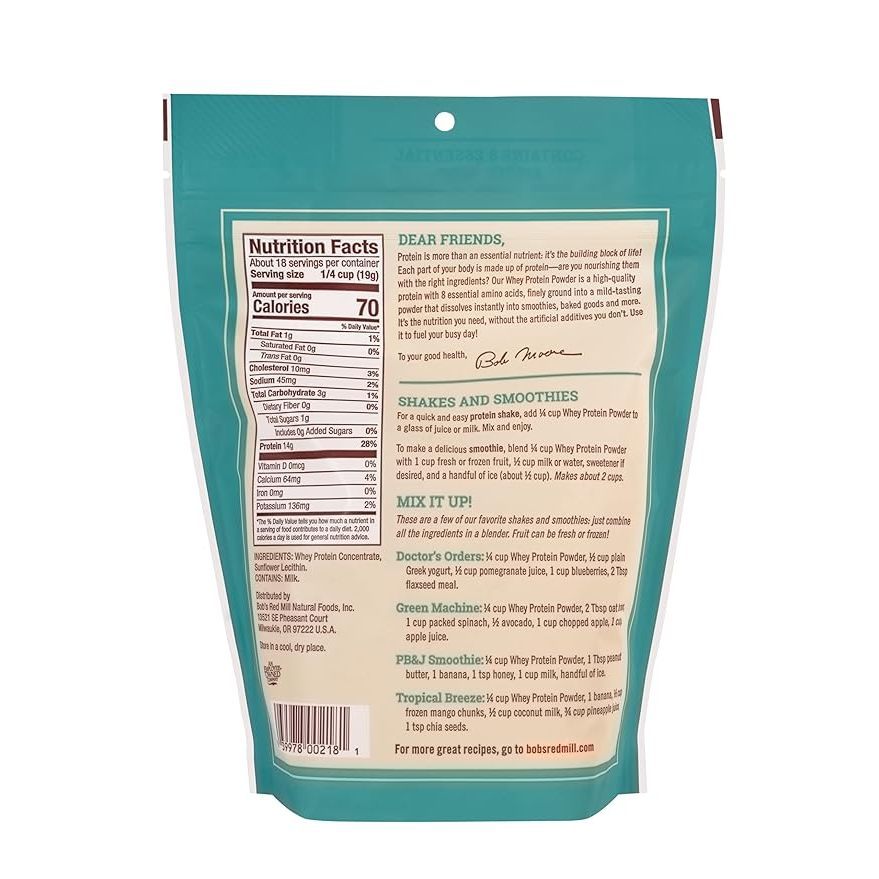 Bob’s Red Mill Whey Protein Powder 340g
