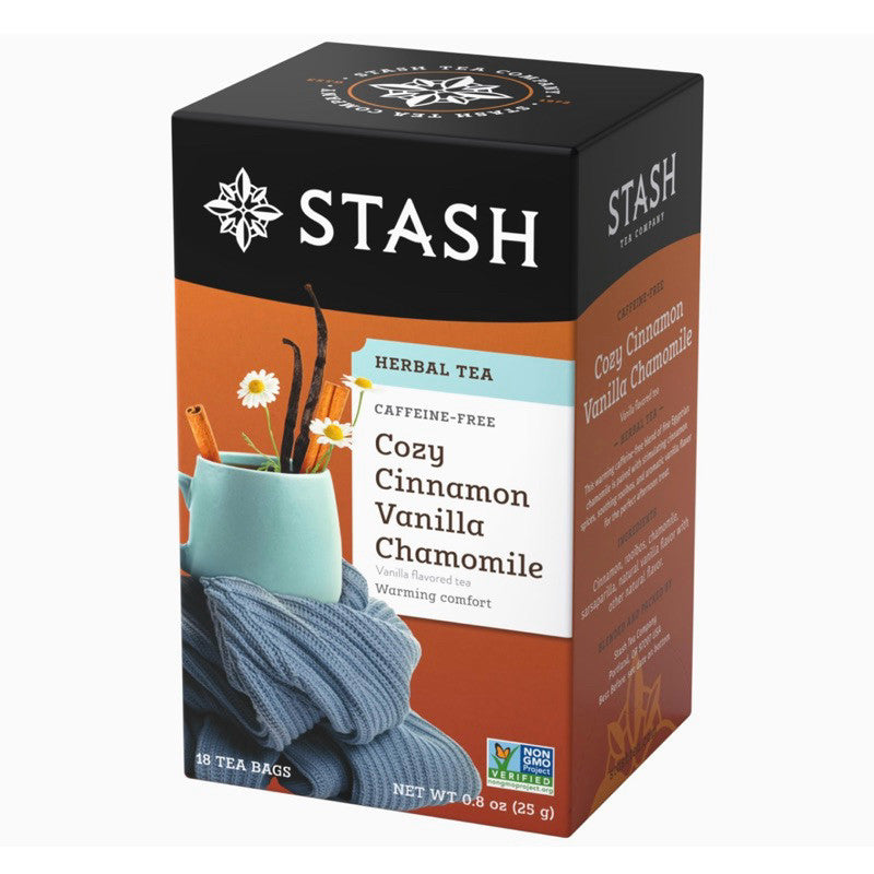 Stash Cozy Cinnamon Vanilla Herbal Tea, 18 Tea Bags