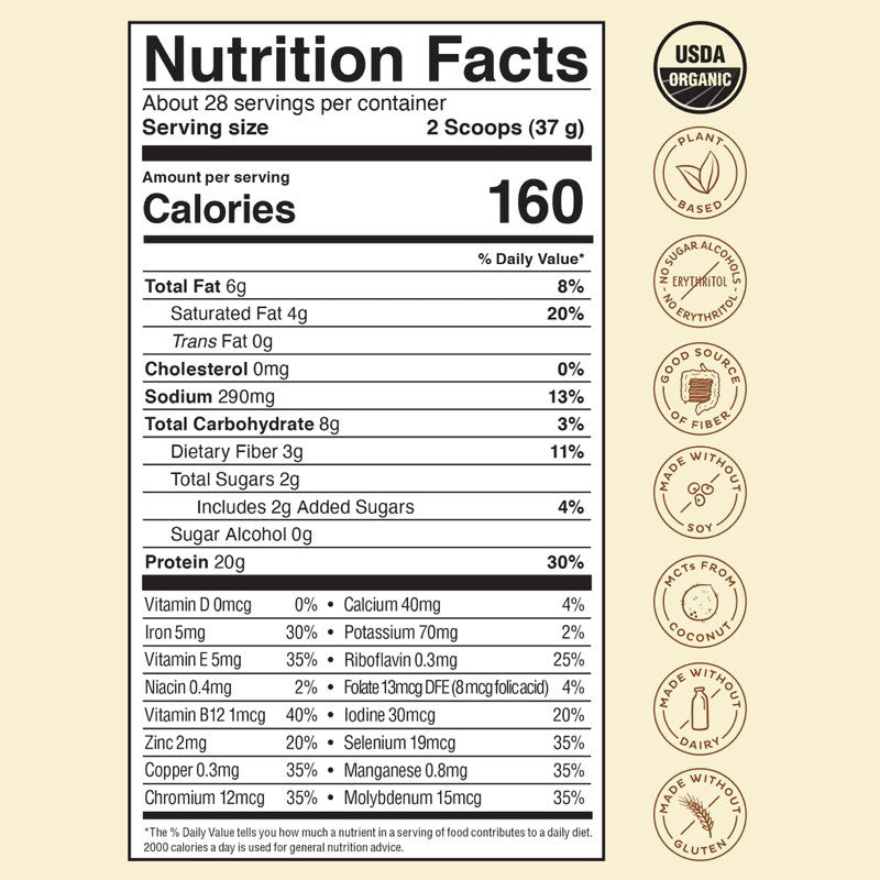 KOS Organic Vanilla Shake Plant Protein