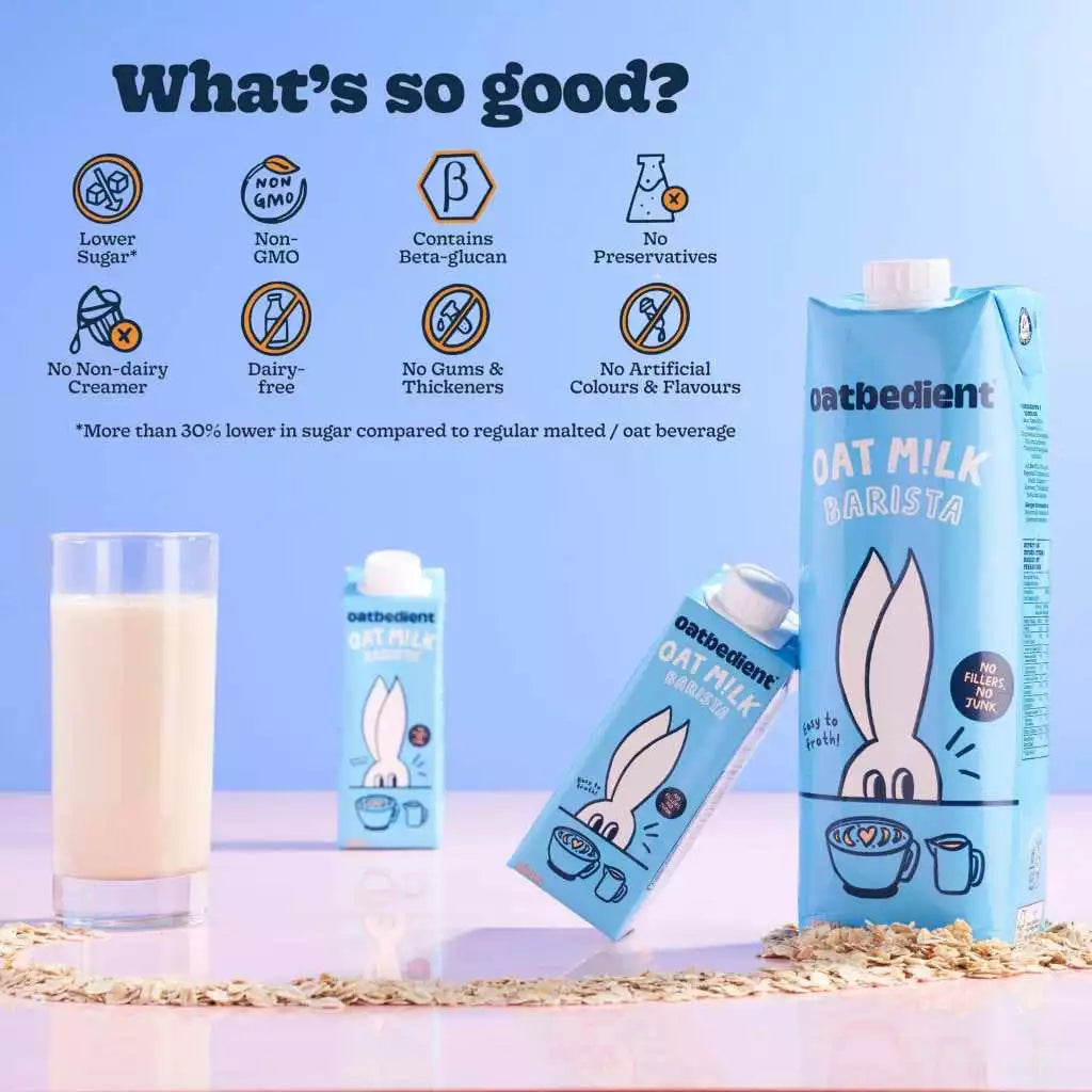 Oatbedient Barista Oat Milk 1L