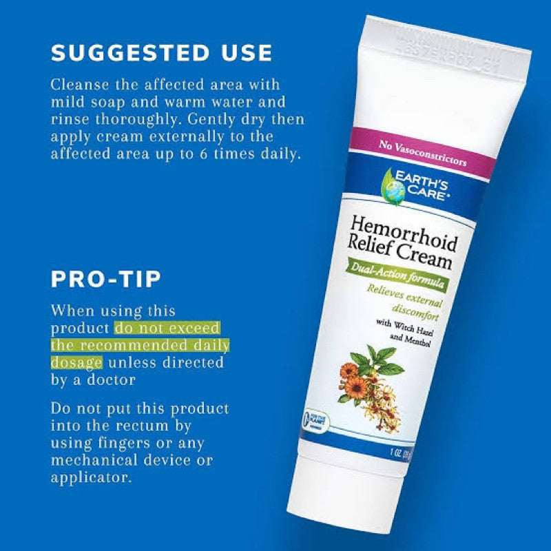 Earth’s Care Hemorrhoid Relief Cream 28g