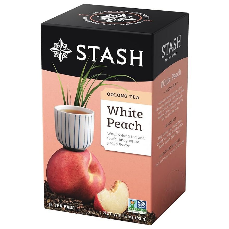Stash White Peach Oolong Tea, 18 Tea Bags
