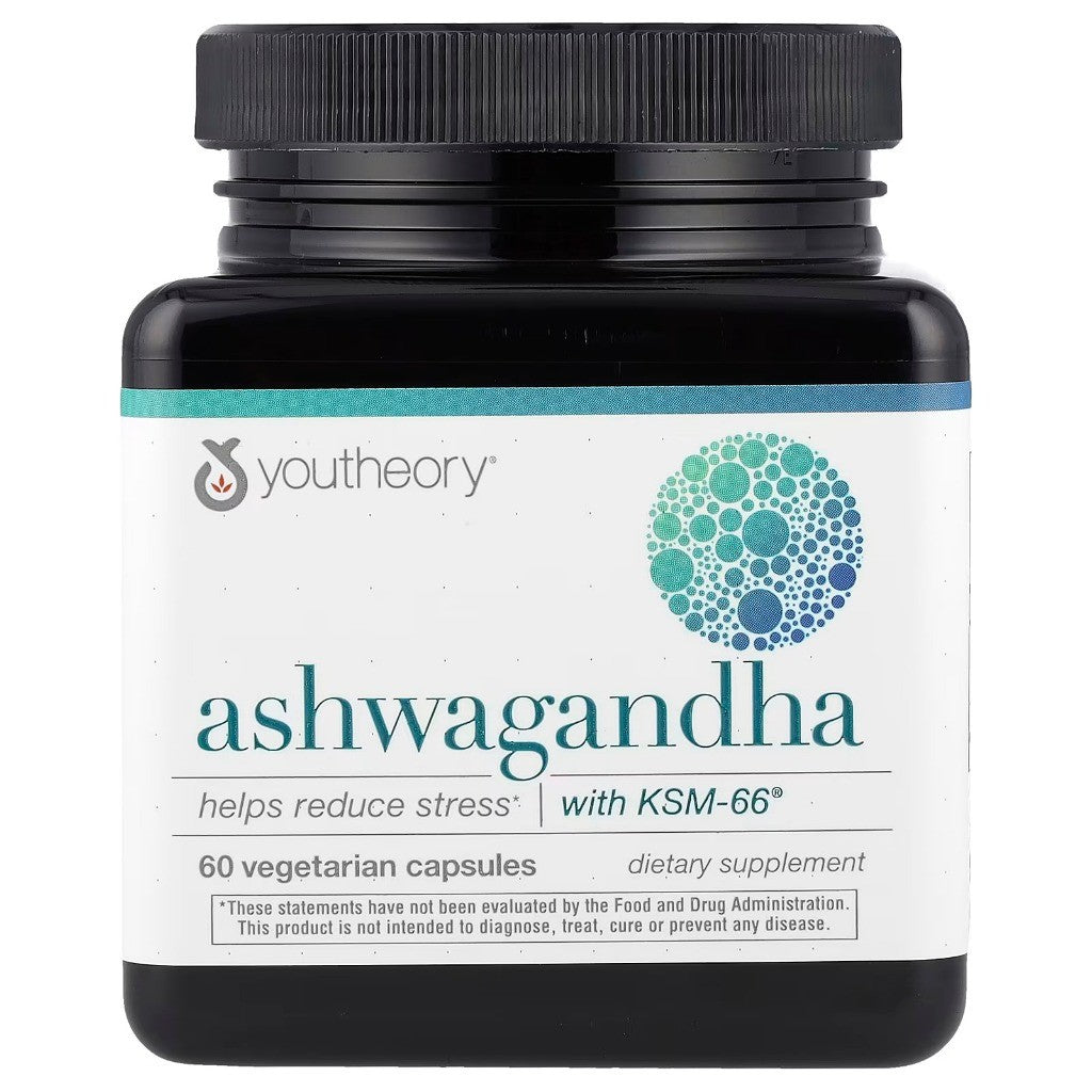 Youthoery Ashwagandha, 60 Vegetarian Capsules