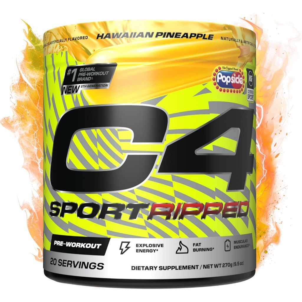 Cellucor C4 Sport Ripped Hawaiian Popsicle Pre-Workout 270g