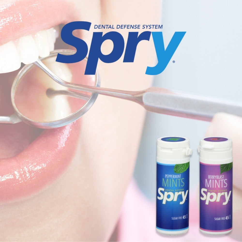 Spry Xylitol Sugar Free Mint 27g