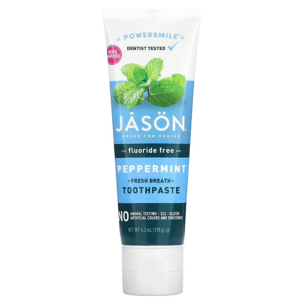 Jason Power Smile Fluoride-Free peppermint Toothpaste 119g