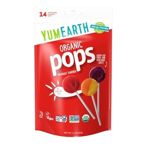 Yum Earth Assorted Organic Pops 87g