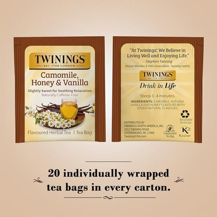 Twinings Camomile Honey & Vanilla, 20 Tea Bags