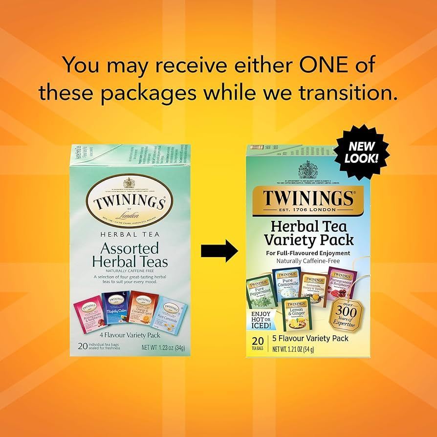 Twinings Assorted Herbal Teas, 20 Tea Bags