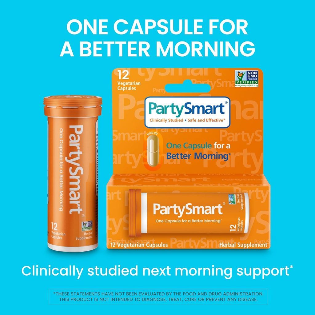 Himalaya PartySmart Capsule, 12 Capsules