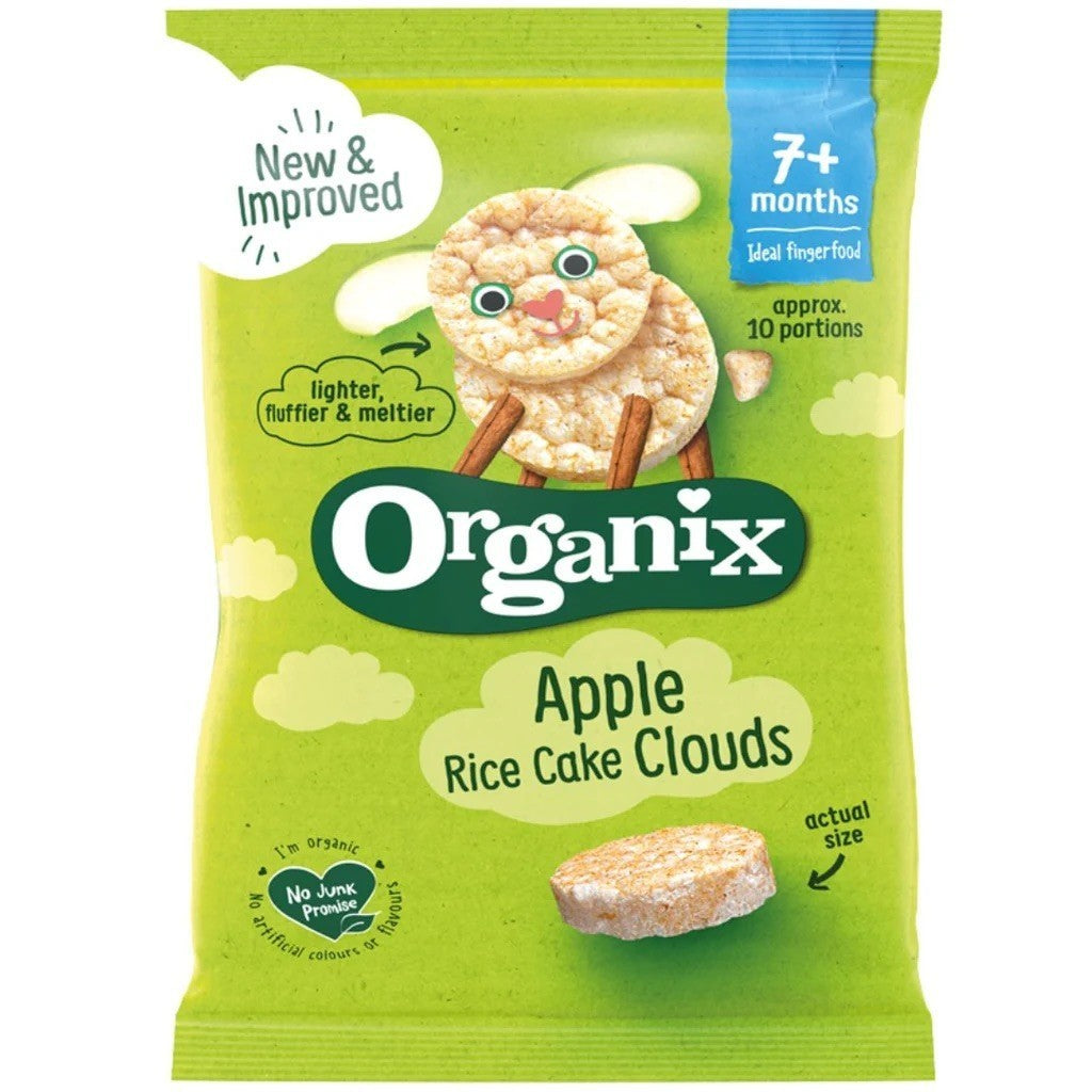 Organix Baby Snacks 7+ months Rice Cake Clouds 40g
