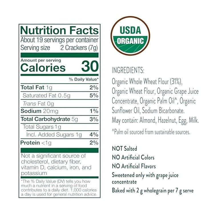 Little Bellies Organic Animal Crackers 130g