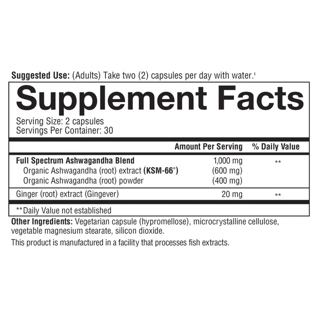 Youthoery Ashwagandha, 60 Vegetarian Capsules