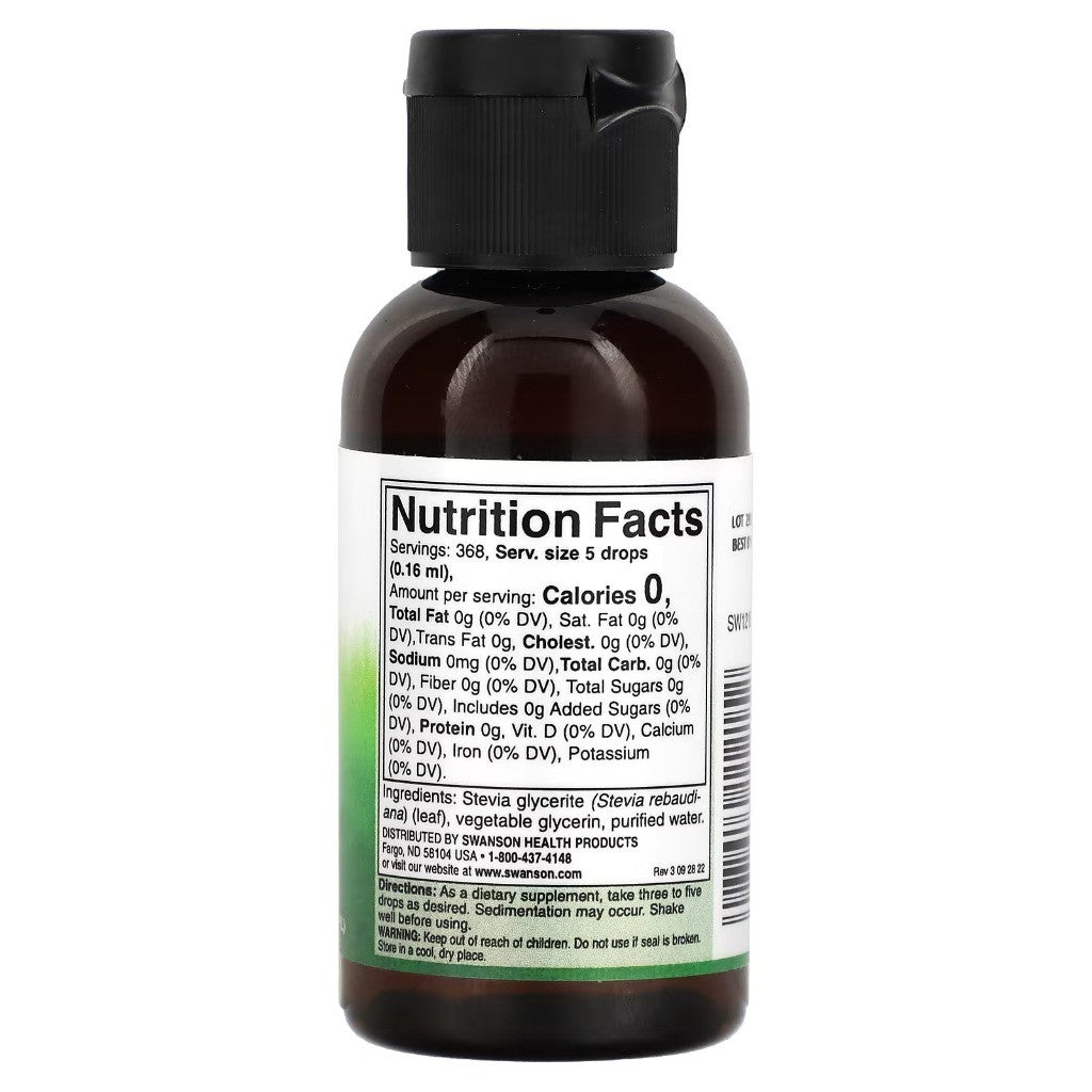 Swanson Stevia Liquid Extract 59ml