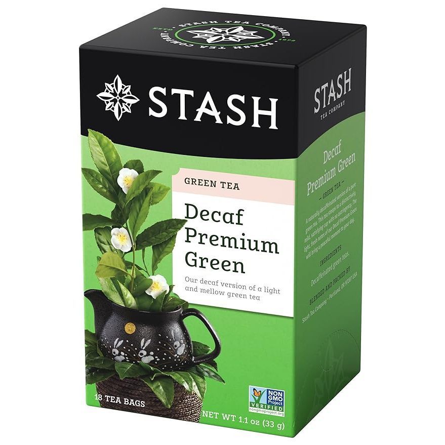 Stash Decaf Premium Green Tea, 18 Tea Bags