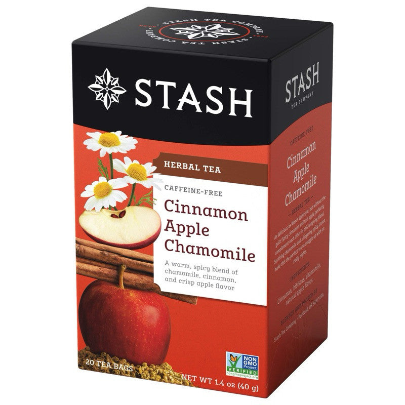 Stash Cinnamon Apple Chamomile Herbal Tea, 20 Tea Bags