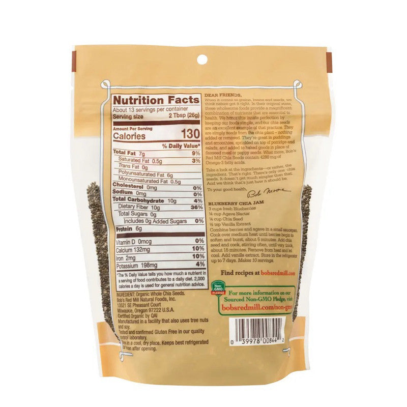 Bob’s Red Mill Organic Chia Seeds 340g