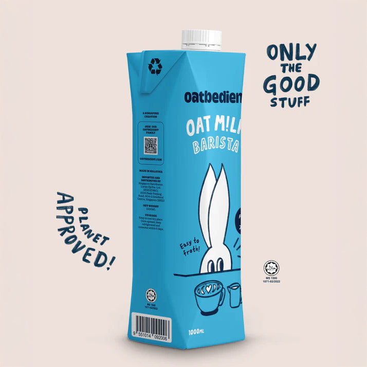 Oatbedient Barista Oat Milk 1L
