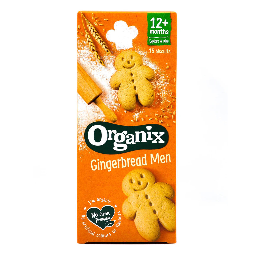 Organix Baby Food Gingerbread Men Biscuits 135g