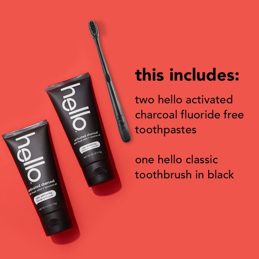 Hello Epic Whitening Activated Charcoal Toothpaste 113g