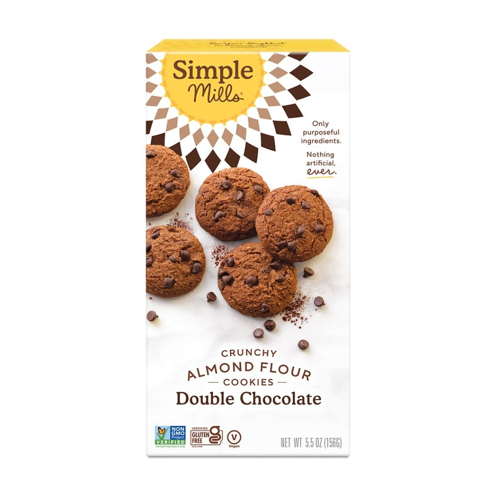 Simple Mills Crunchy Double Chocolate Almond Flour Cookies 156g