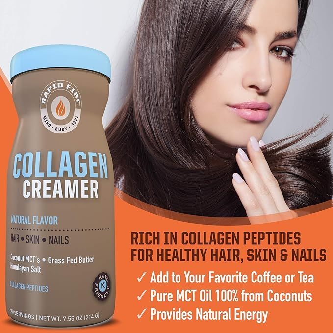 Rapid Fire Unflavored Collagen Creamer 217g