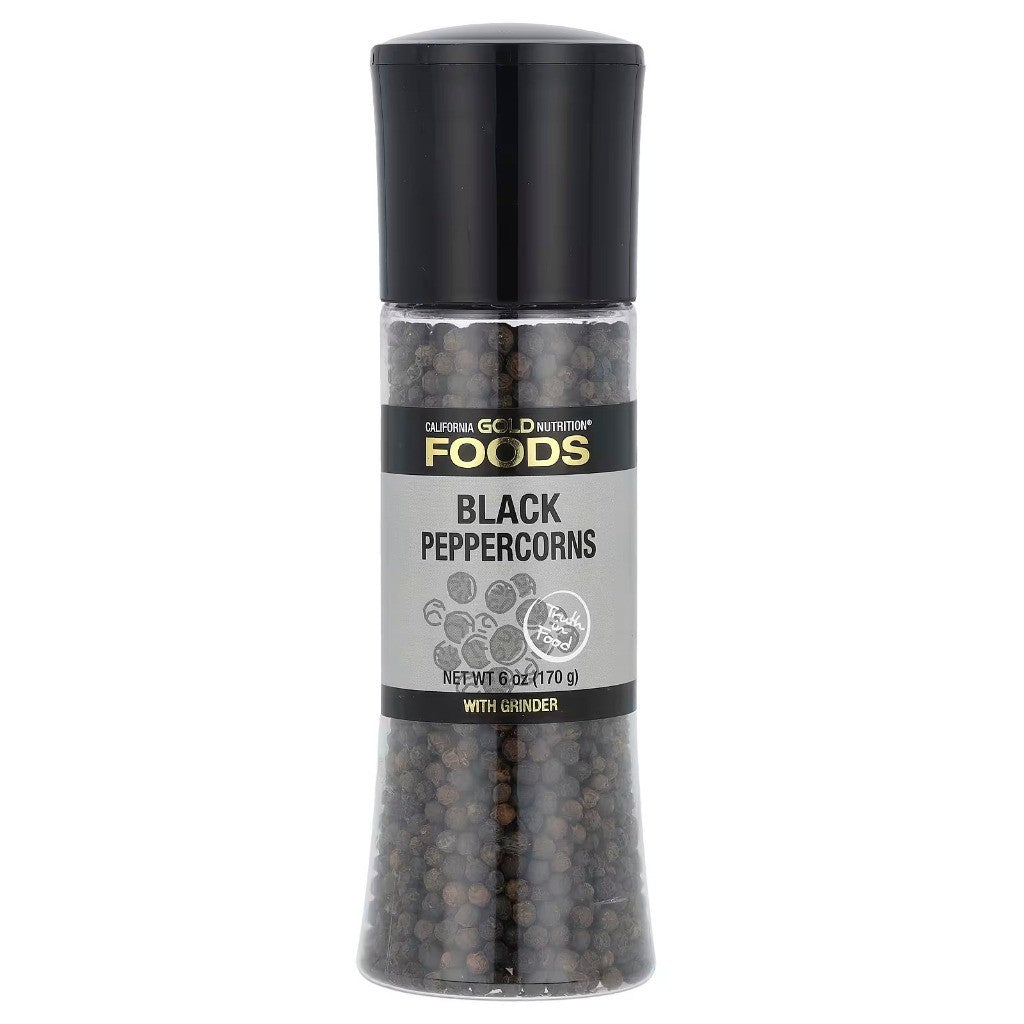 California Gold Nutrition Foods Peppercorns Grinder