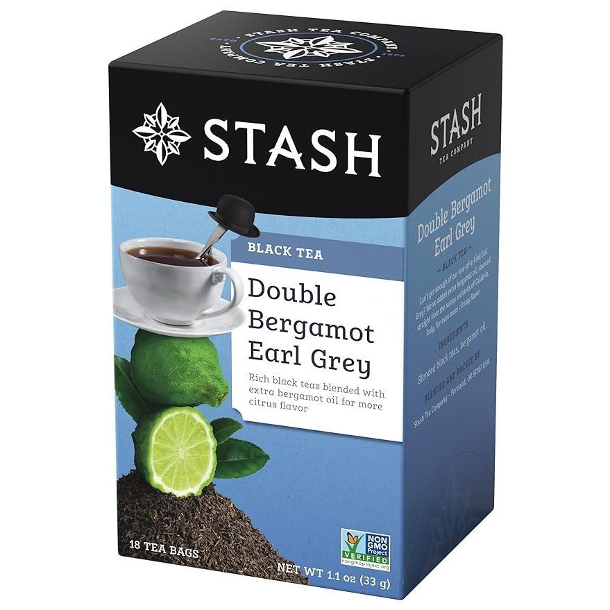 Stash Uplifting Double Bergamot Earl Grey Black Tea, 18 Tea Bags