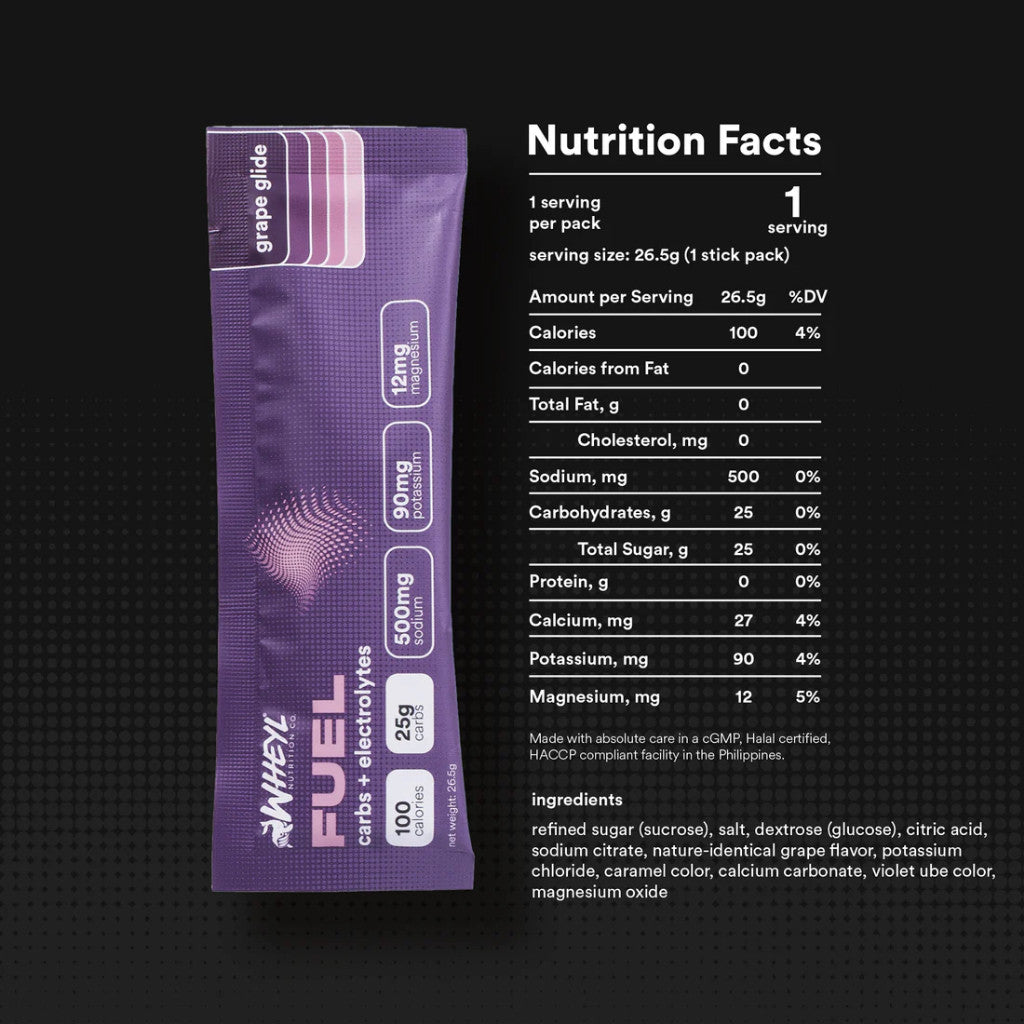 Wheyl Nutrition Fuel Carbs + Electrolytes, 1 Stick