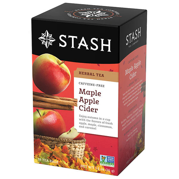 Stash Maple Apple Cider Herbal Tea, 18 Tea Bags