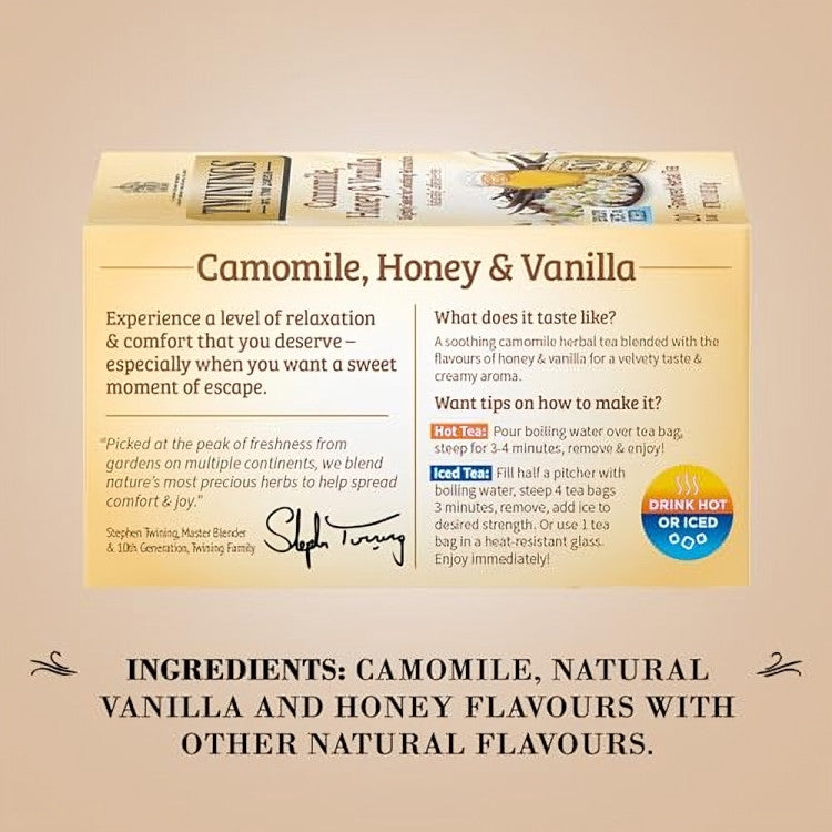 Twinings Camomile Honey & Vanilla, 20 Tea Bags