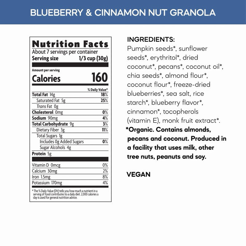 Nature’s Path Ketola Crunch Blueberry & Cinnamon Nut Granola 227g