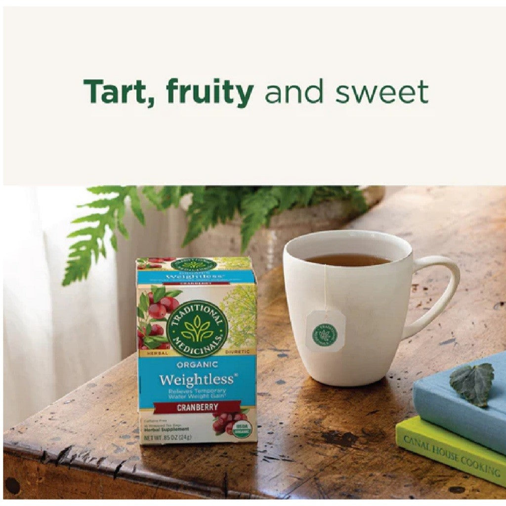 Traditional Medicinals Organic Weightless Cranberry Tea, 16 Tea Bags