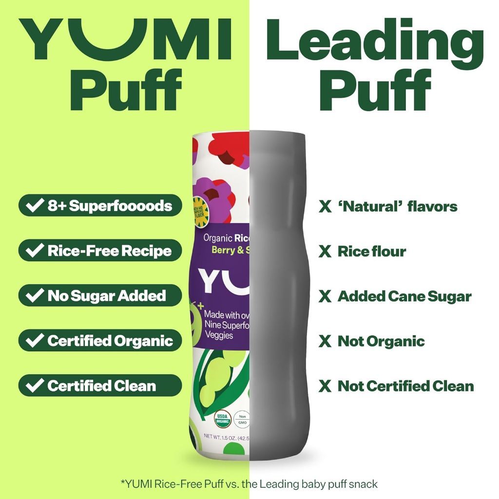 Yumi Berry & Sweet Pea Rice-Free Puffs 42.5g