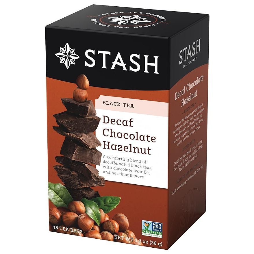 Stash Decaf Chocolate Hazelnut Black Tea, 18 Tea Bags