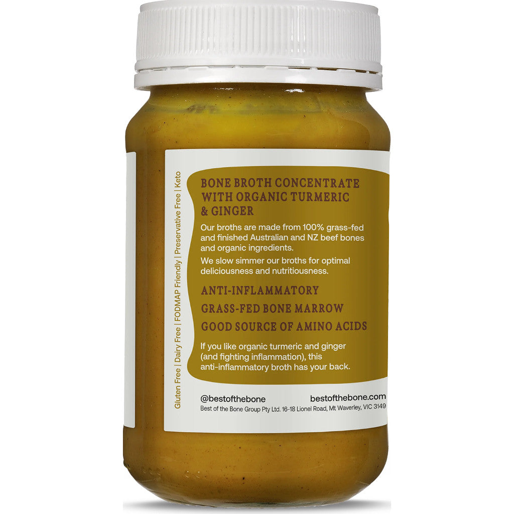 Best of the Bone Organic Turmeric Ginger & Pepper Bone Broth Concentrate 390g