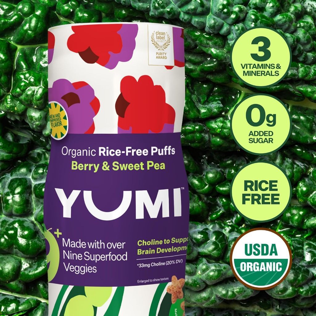 Yumi Berry & Sweet Pea Rice-Free Puffs 42.5g