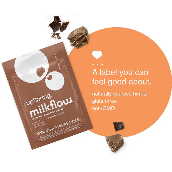 UpSpring Chocolate Milkflow Drink Mix, 16 Packets